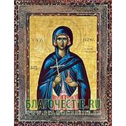 Благовещенская икона Марфа Вифанская, святая праведная мироносица, копия старой иконы, печать на дереве Высота иконы 11 см фото