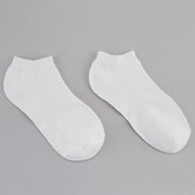 Носки женские укороченные, цвет белый, р-р 36-39 фотография