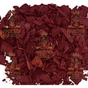 Щепа декоративная, бордовая, 60л., мешок фото