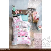 Постельное белье детское Cotton Box JUNIOR PARIS LOVE хлопковый ранфорс розовый 1,5 спальный фотография