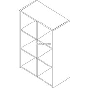 Стеллаж низкий широкий 4/X32 Offix Skyland фото