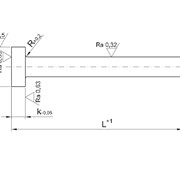 Толкатель каленый диаметром 2,1мм, длина 160 мм WH-021160 фото