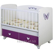 Кровать, манеж деревянный Glamvers Classic Фиолетовая фото