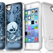 Чехол ItSkins Phantom for iPhone 5C Skull 13 (APNP-PHANT-AQUA), код 53338 фотография