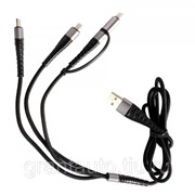 Кабель зарядный Borofone 4в1 5A 1м фото