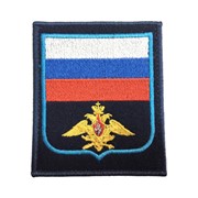 0558 Флаг РФ орёл ВКС Шеврон на контактной ленте фото