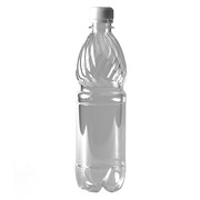 Бутылка пластиковая 0,5л прозрачный + пробка (100 шт/уп)
