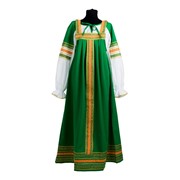 Русский народный костюм Даринка на девочку зеленый фотография