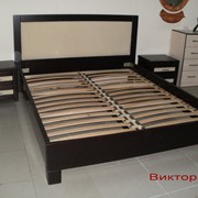 Кровать “Виктория“ из ольхи фотография