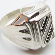 Кольцо серебрянное фото