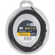 Трубка термоусадочная ТТУ нг-LS 2/1 черн. (уп.2м) IEK UDR12-002-001-002-K02-T фото