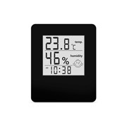 Цифровой комнатный термогигрометр Стеклоприбор Т-17, черный (404684) фото