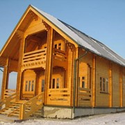 Каркасные дома (имитация под клееный брус) фото
