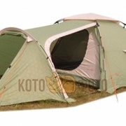 Палатка быстросборная Maverick Itera трехместная, зелёный с тиснением фото
