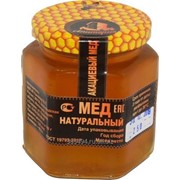 Мёд натуральный цветочный Апитория в шестигранной стеклянной банке по 250 гр фото