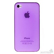 Накладка ультра-тонкая 0,3 мм для iPhone 4G / 4S, сиреневая, фиолетовая