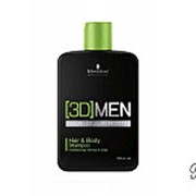 Шампунь для волос и тела Schwarzkopf Professional 3D Men Hair and Body Shampoo, 250 мл фотография