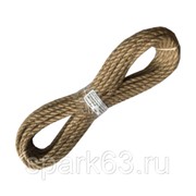 Веревка джутовая 3-прядная d8мм, 10м фото