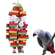Игрушка для жевания птиц Большая средняя клетка для попугаев с клеткой для попугаев, серый ара, какаду и фото