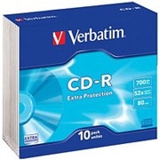 Компакт диск CD-R 700мБ Verbatim Datalife тонкие-слим- фото