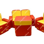 Комплект детской мягконабивной мебели Бантик(со столом) фотография