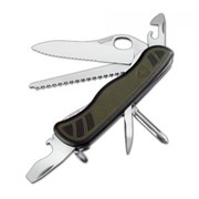 Military Victorinox нож складной солдатский, 11 в 1, Чёрно-зеленый, (0.8461.MWCH) фотография