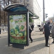 Реклама на остановках Киева