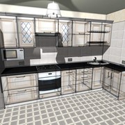 3D-дизайн проект кухни фотография