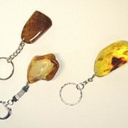 Брелок с янтарем Брелок для ключей с янтарным камнем фото