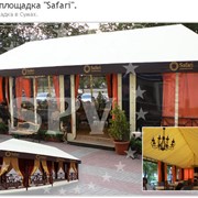 Каркасная и тентовая площадка для летних кафе и ресторанов под заказ фотография