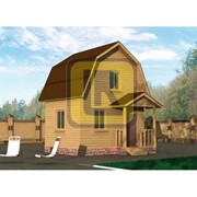 Дом из бруса Проект №3 (5х4 с крыльцом) фото