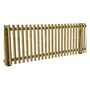 Забор прямой (изделия из оцилиндрованной древесины)