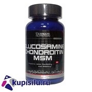Глюкозамин Хондроитин и МСМ Glucosamine Chondroitin and MSM 90 таб. Ultimate Nutrition фото