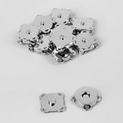 Кнопки магнитные пришивные, d 18 мм, 10 шт, цвет серебряный фото