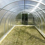Теплица с поликарбонатом 3*2,1*12 м (0,65 м шаг дуги / 3,5 листа ПК 8 мм) АГРО фото