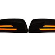 Накладки на Боковые зеркала Нива Урбан с поворотником в стиле AMG черные