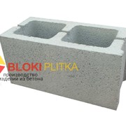 Сплитерный блок “гладкий” 3 см" серый 190х390х190