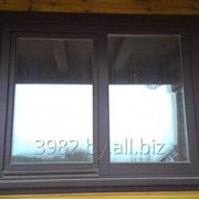 Окно деревянное из сосны фотография