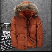 Зимняя куртка пух 80% (оранжевый) фотография