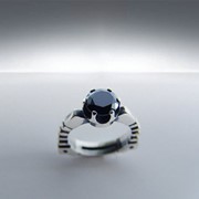 Серебряное венчальное кольцо от WickerRing фото