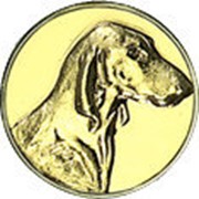 Эмблема “Собаки“ 168-25 м золото фотография