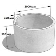 Кольцо стеновое КС 20.6 (Ø=2200 мм. h=590 мм.)