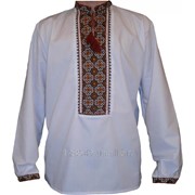Вышитая сорочка мужская Галицкая - ручная вышивка (00022) фотография