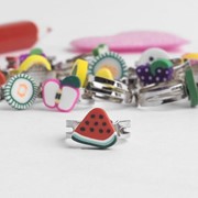 Кольцо детское 'Выбражулька' фруктики, форма МИКС, цвет МИКС (комплект из 100 шт.) фотография