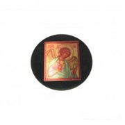 Пластина из шунгита Святой Ангел-хранитель, круглая. фото