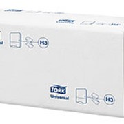 Полотенца бумажные Tork Universal H3, 1-сл, Z и С-сл, 300л, белые 290158 фото