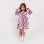 Платье для девочки, цвет розовый, рост 128 см фотография