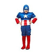 Карнавальный костюм Капитан Америка 5-7 лет рост 122-134 см арт.1705 фото