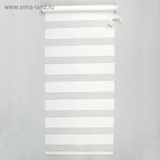 Штора-ролет «День и Ночь», 140 х 160 см, цвет белый фото