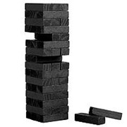 Игра «Деревянная башня мини», черная фото
